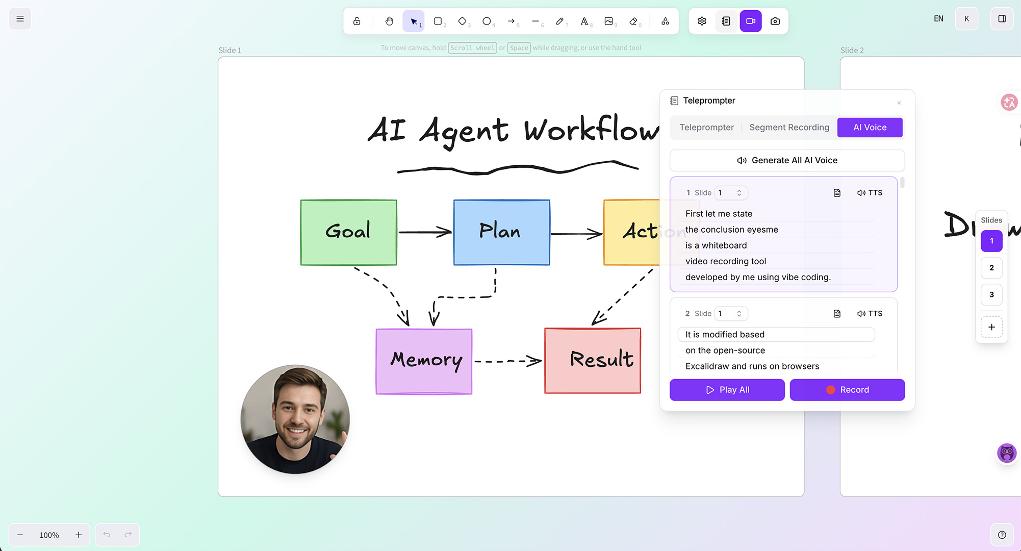 AI Voice Narration for Presentations